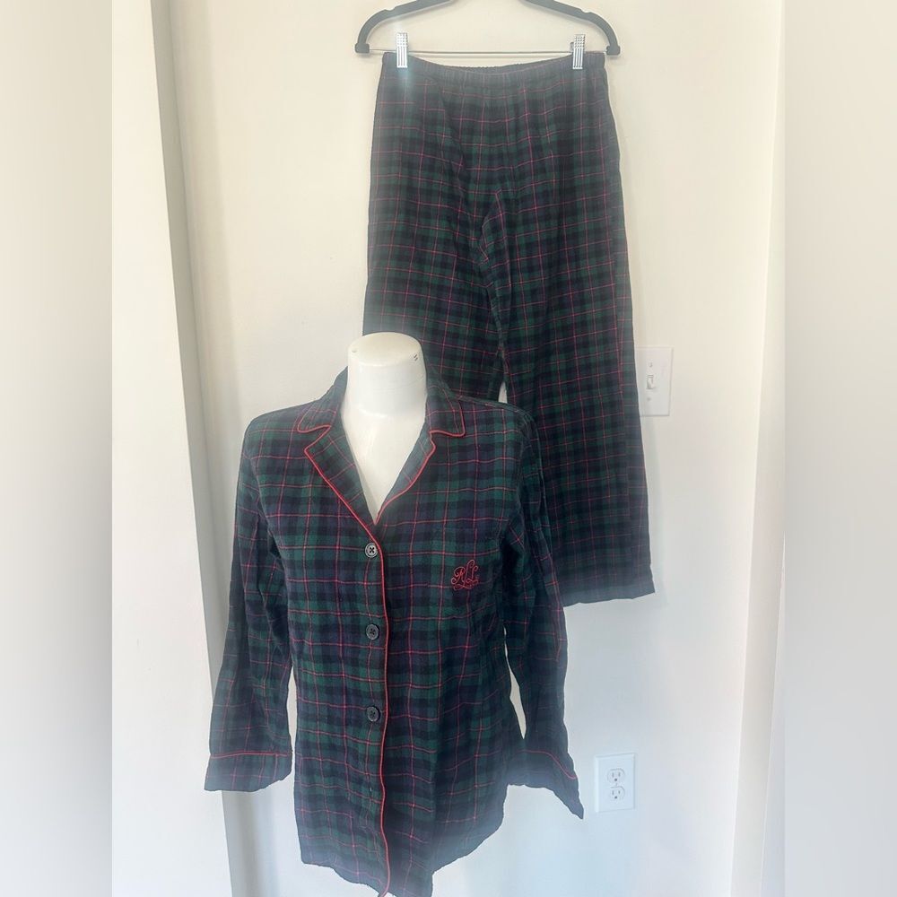 Lauren Ralph Lauren Plaid Pajama Set S
